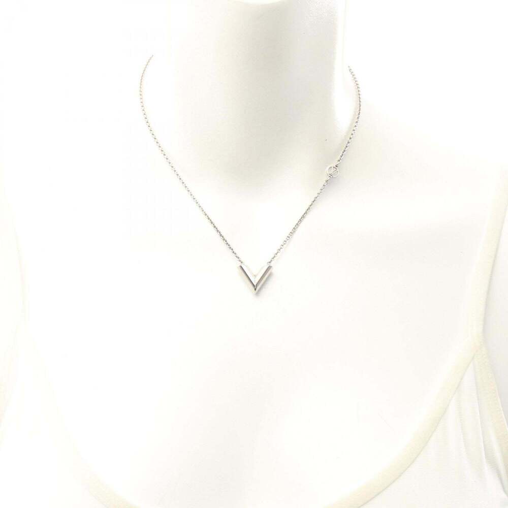 LOUIS VUITTON Silver Necklace - Picture 6 of 8